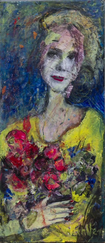 Hanne Neß - Frau mit Blumen